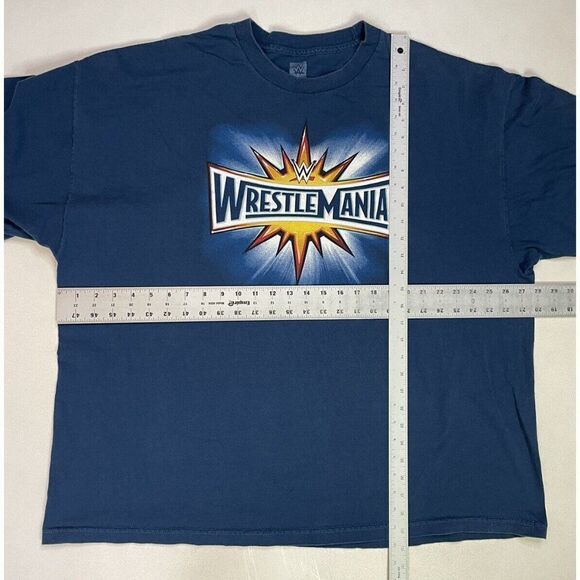 WWE Wrestle Mania I Was There Orlando Florida 2017 T-shirt Men 3XL Blue - Picture 6 of 6